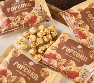 Chef Poppin (15) Grab & Go Gourmet Coated Popcorn Bags