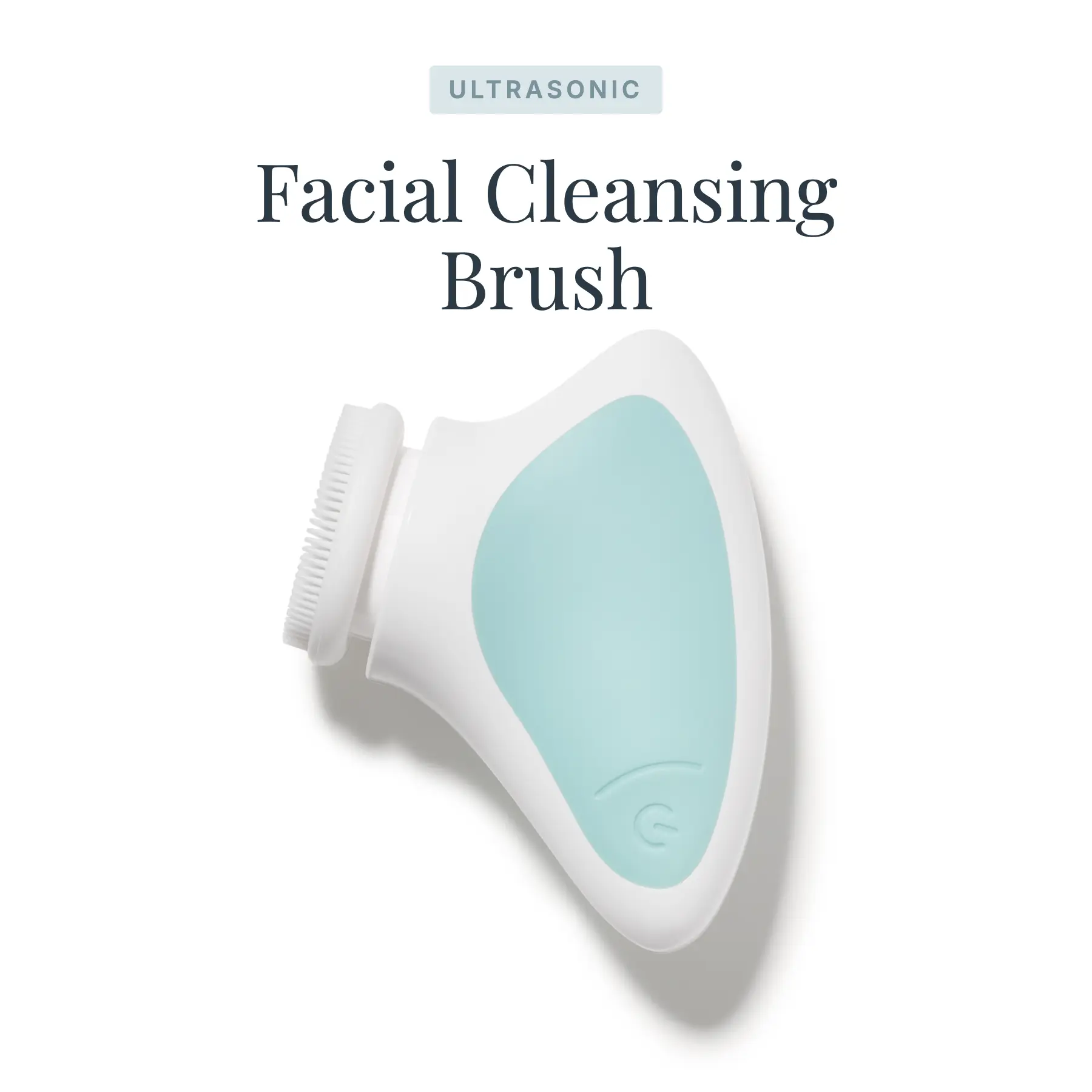 Ultrasonic Facial Cleansing Brush – Sonic Silicone Face Scrubber, 2 Intensity Levels, Deep Pore Cleanse & Gentle Exfoliation for Sensitive Skin