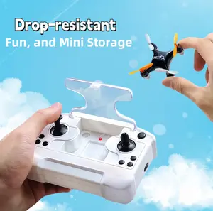 Mini Pocket Drone Toy - Portable Foldable 4-Axis RC Quadcopter with Altitude Hold, Lightweight Hand Remote Control Aircraft, Beginner-Friendly Puzzle Flying Gift for Kids (Holiday, Birthday)
