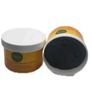 African Black Soap with Kojic - Original Bar and Container Set