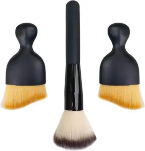 3 Pack Exquisite Microfiber Duster Brushes, Feather Duster,Car Interior Cleaning Brush - Cleaning Tool Efficient Dust Removal for Car Interior, Computers, Keyboards, Photo Frames, Digital Devices