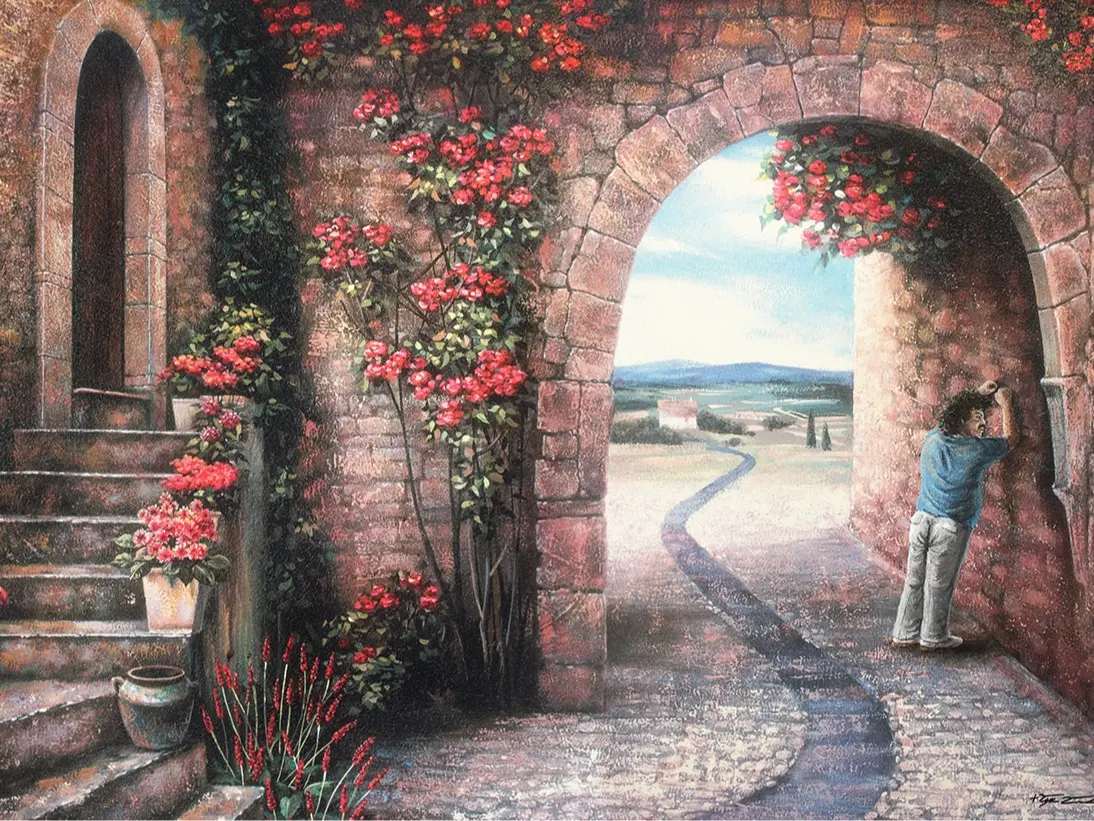"A Man's Nucleus" 16" x 24" High Quality Canvas Print