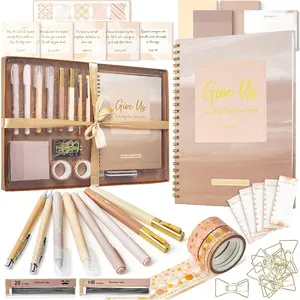 -  Journaling Kit for Women, Golden Blush Color Theme,  Study Supplies Journaling Kit