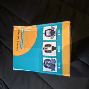 Reusable Full Face Mask with Filter Box, 17-in-1 Anti-Gas and Dust-Resistant Anti-Fog Full Face Mask Set for Painting, Woodworking, Construction, Grinding, Spraying and Chemicals