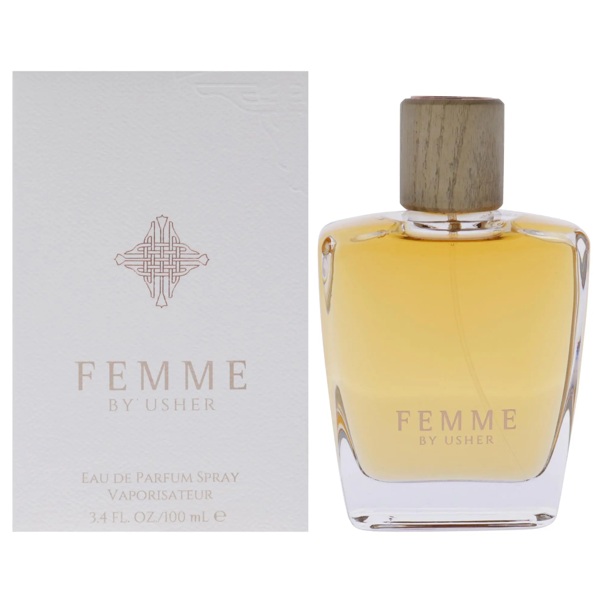 Femme by Usher Refined Women's EDP Spray Bottle - 3.4 oz (100ml), Unisex Fragrance for Beauty & Personal Care