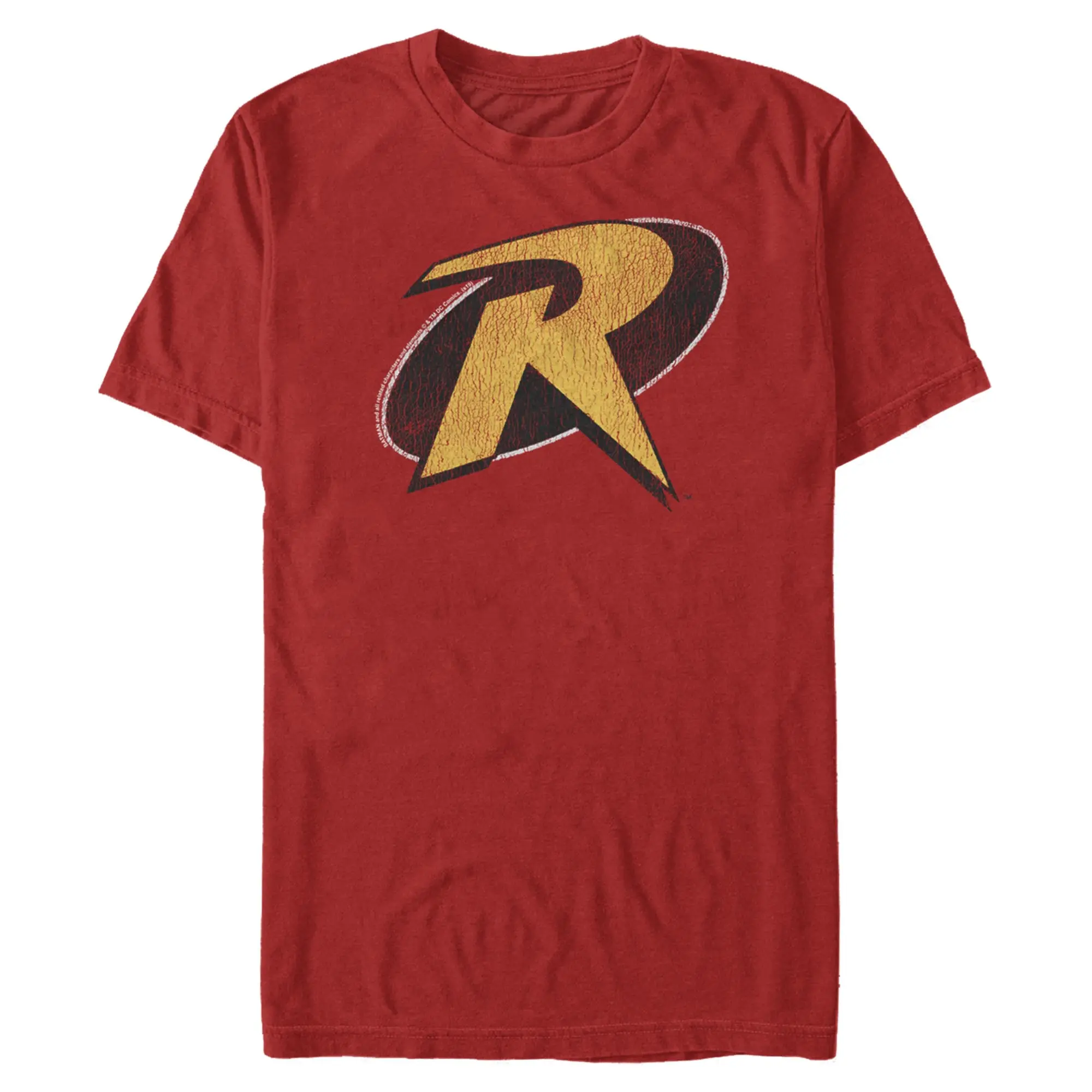 Mens Batman Distressed Robin Logo T Shirt