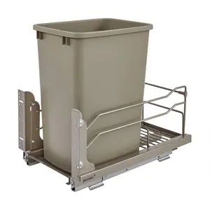 Rev-A-Shelf Pull Out Kitchen Trash Can 35 Qt with Soft-Close, 53WC-1535SCDM-112 Container Bin