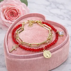 Brazalete double with San Benito