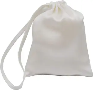 Wig Gift 100% silk travel bags&gift bags with draw string solid dyed