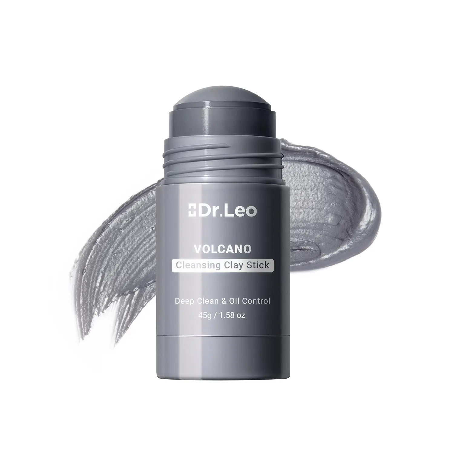 Dr.Leo Charcoal Clay Mask Stick - 45g, No Mess & No Dirty Fingers, Deep Pore Cleansing, Blackhead Removal, Oil Control, Detox, Hydrating, Gentle for Sensitive Skin #DealsForYouDays