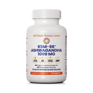 KSM-66 Ashwagandha, 1000 mg 30 tablets - Extended Slow Release - Cognitive Function - Memory - Longevity