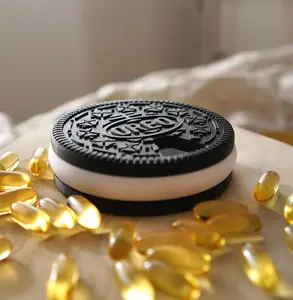 Oreo-Style Pill Organizer Fidget – Sweet, Soothing, and Smart! 🍪💊