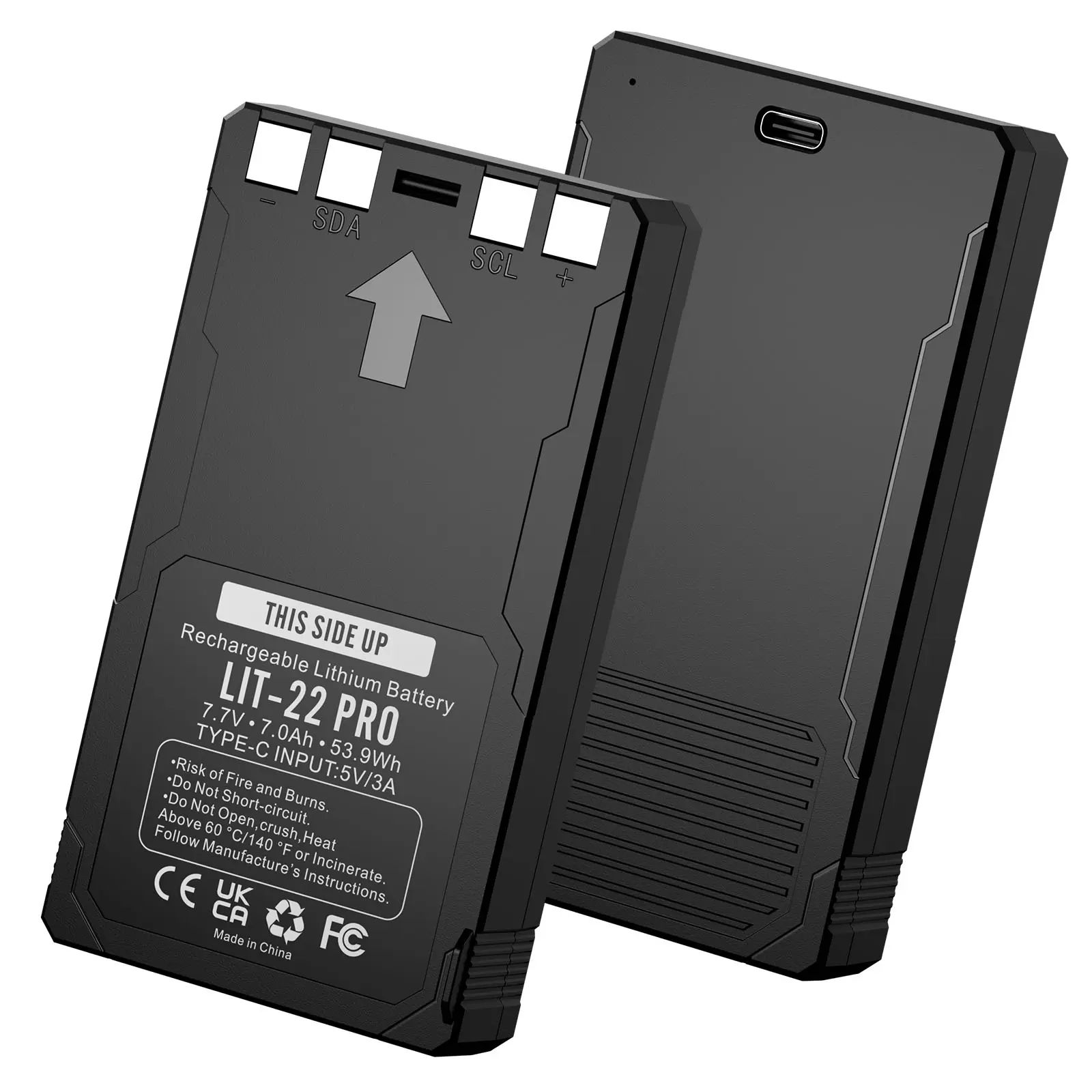 7000mAh 2-Pack USB-C Fast Charge Rechargeable Batteries Compatible with SPYPOINT LIT-22 Trail Cameras, AA Replacement Power for Hunting & Off-Grid Farm Monitoring