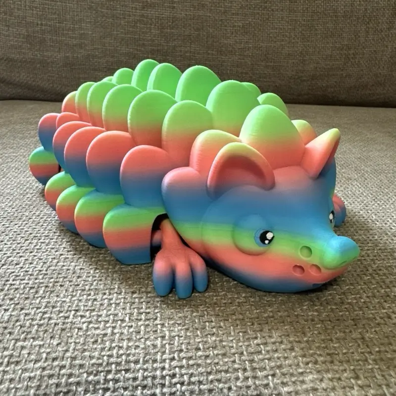 3D Printed Articulated Hedgehog Fidget Toy - Desktop Accessory, Ideal Gift for Fidgeters