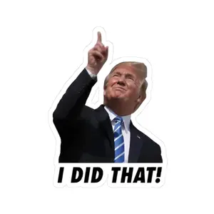 Trump I Did That Stickers, Gas Pump, Price Stickers