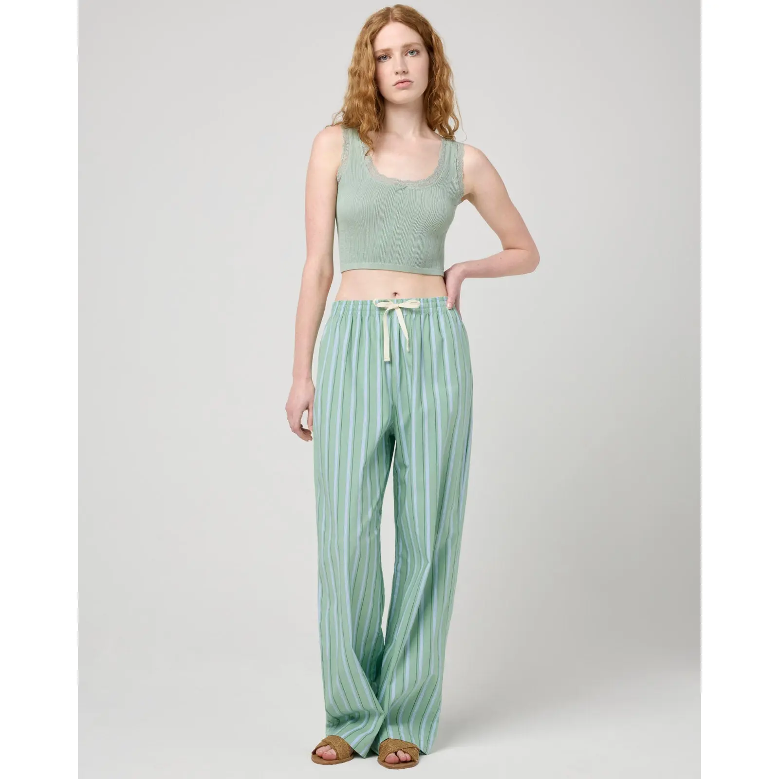 Villa Poplin Stripe Pant Villa Poplin Stripe Pant