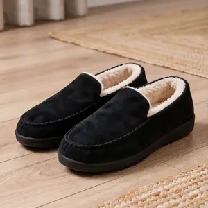 Men's Clog Slippers for Indoor or Outdoor Use Memory Foam Breathable Wide Width Fit Black Holiday Gift for Men Christmas Footwear Shoe Walking Shoes