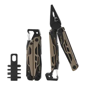 23-in-1 Multitool Pliers - Multi tool Pocket Knife with Screwdriver, Saw, Wire Stripper, Can Opener, File, 4mm Hex Wrench, Survival Gear for Hunting and Camping with Nylon Sheath,summervibes