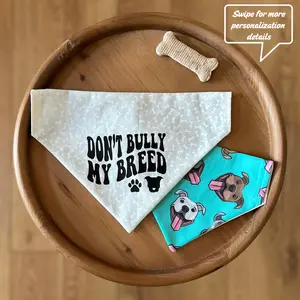 Bully Breed / LAST CHANCE / Reversible / Over-the-Collar / Pet Bandana