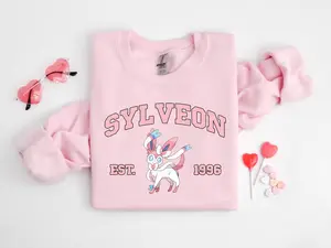 Sylveon Sweatshirt, Pkm Characters Sweatshirt, Anime Shirt