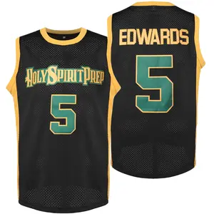 Men's #5 Basketball Jersey Sleeveless Polyester Machine Washable Ideal for Team Sports Casual & Party Wear Breathable Material Ergonomic Fit Sizes S-3XL HolySpiritPrep Design