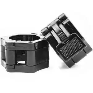 Barbell Clamps for Weightlifting Fitness Strength Training Quick Release Adjustable 1 Pair Weight Plate Clips,exercise collar,gym acccessories,baebell clip for work out barbell clamp