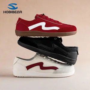 HOBIBEAR Spring/Autumn Walking Shoes – Soft Sole, Wide Toe Box, Comfortable Everyday Sports Trainers for Outdoor Training