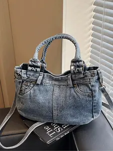 Fashionable Denim Shape Women's Handbag, Simple Practical Eco-Friendly Shoulder Bag, Crossbody Bag for Work, Shopping, Dating, Commuting, Denim Crossbody Bags, Crossbody Purse