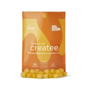 Createe Creatine Monohydrate Gummies for Men & Women Orange,90ct Brain Boost Supplement Energy Supplement