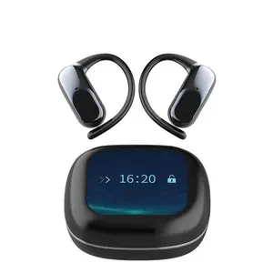 OpenAir Ultra Intelligent Al Translation Earphones, Full-Color Touch Display Bluetooth Earbuds ，Dynamic Stereo Sound Earbuds with ENC Call Noise Canceling Mic (Download App to use Translation Function)
