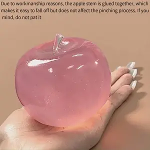 Apple Sensory Squeeze Toy, Soft Sensory Fidget, Soft Stress Relief Desk Decor, Non-Edible Decorative Toy Gift for Office & Home