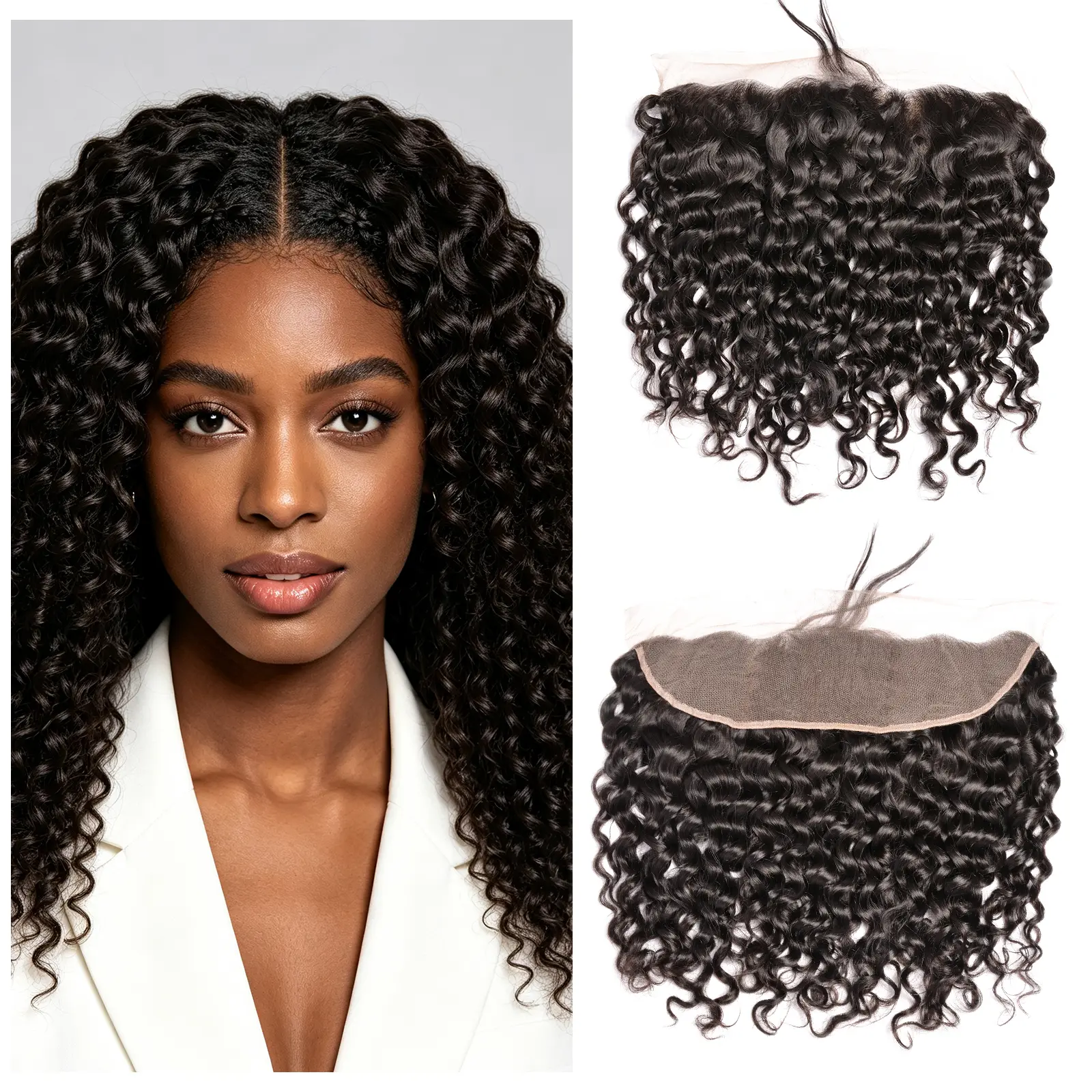 Msgem Hair Body Wave 13x4/13x6 Lace Frontal Closure, 100% Human Hair with Pre-Plucked Edges, 150% Density, Ear to Ear Free Part, Natural Black, Body Waves