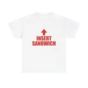 Insert Sandwich Arrow Tee | Funny Food Shirt, Novelty Sandwich Graphic