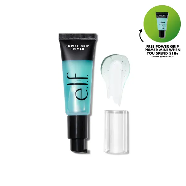 e.l.f. Power Grip Primer, Gel-Based Long-Lasting Makeup Primer, Hydrating Dewy Finish, Non-Comedogenic, Vegan & Cruelty Free, 3 Sizes