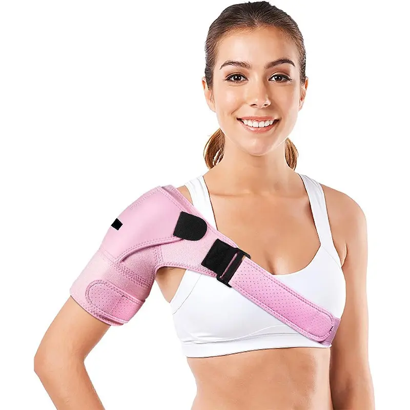 New Sports Shoulder Pads Adjustable Pressurized Grey Shoulder Pads Basketball Sports Protection Single Shoulder Pressurized Men's and Women's Shoulder Pads