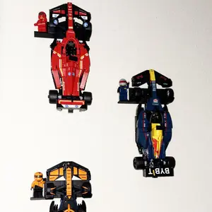 Modern Wall-Mounted Display Stand for F1 Speed Champion Car Model, Home Decor Accessory, Collector Display, Perfect for Showcasing Favorite Memorabilia