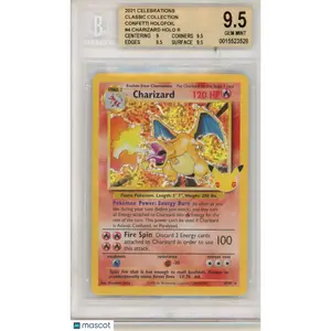 2021 Pokemon Celebrations Classic Collection Holofoil Charizard #4 BGS 9.5 GEM