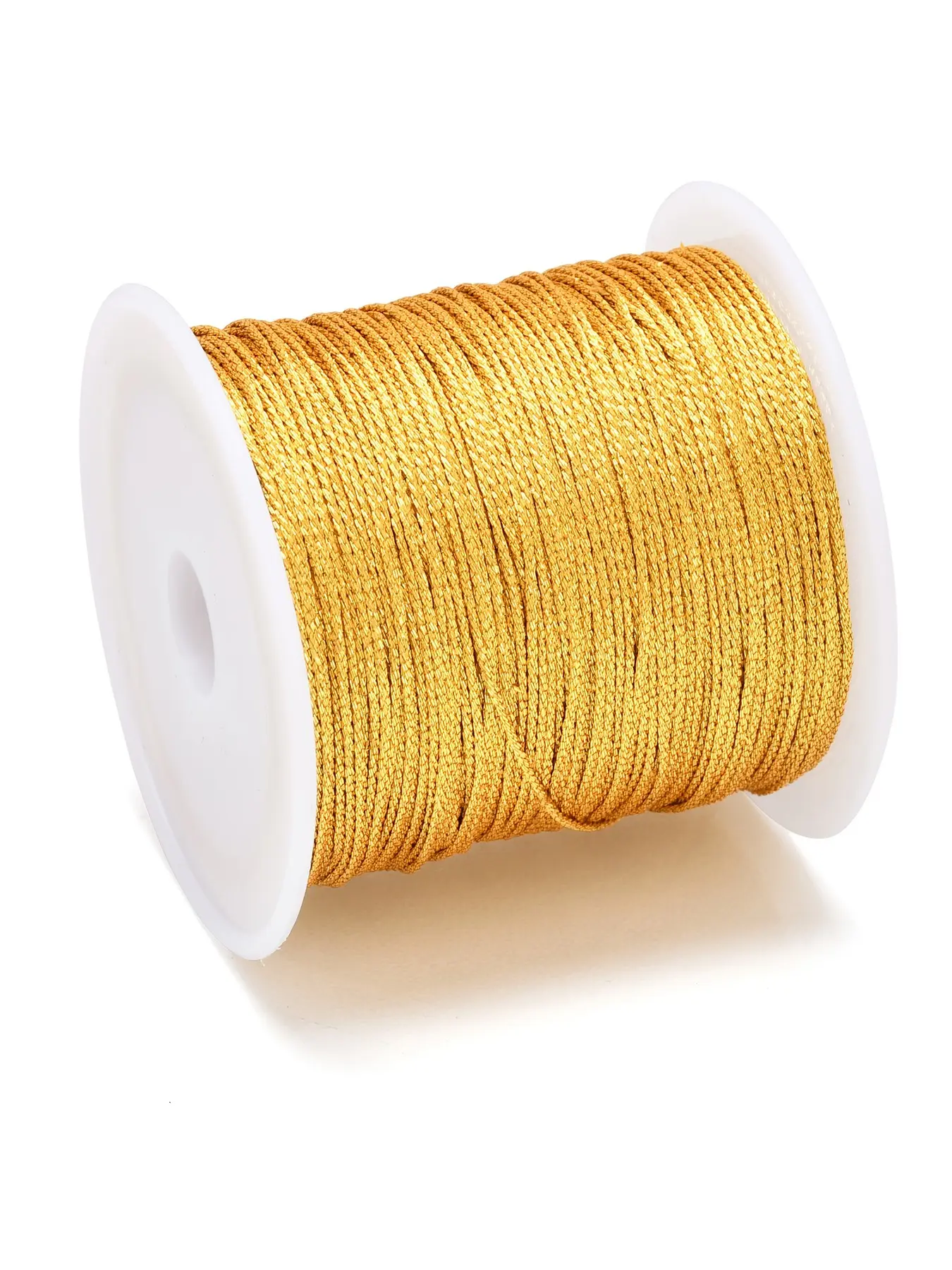 1 Pcs 0.2-1mm Gold/Silver Thread Macrame Cord Rope Bracelet Necklace Braided String For DIY Tassels Beading Shamballa String Jewelry Making Accessory Diy Jewelry Accessories Jewelry Making Supplies