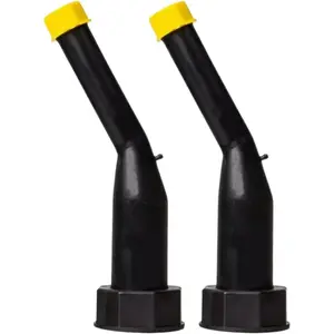 Rigid Spout Replacement and Vent kit for Water Jugs and Pre-2009 Gas Cans (2-Pack) - Update your Old Cans | Includes Spout, Cap, Replacement Vent, Flame Arrestor, & Secondary Base Cap