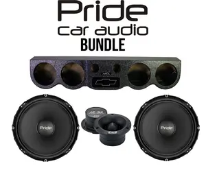Pride Car Audio Bundle – SS-ROOFPANEL 4x6.7 Roof Pod with Chevy Logo + (2) Pride Solo 300 Competition 6.5" Midrange Speakers + Deaf Bonce Apocalypse AT-32 Tweeters