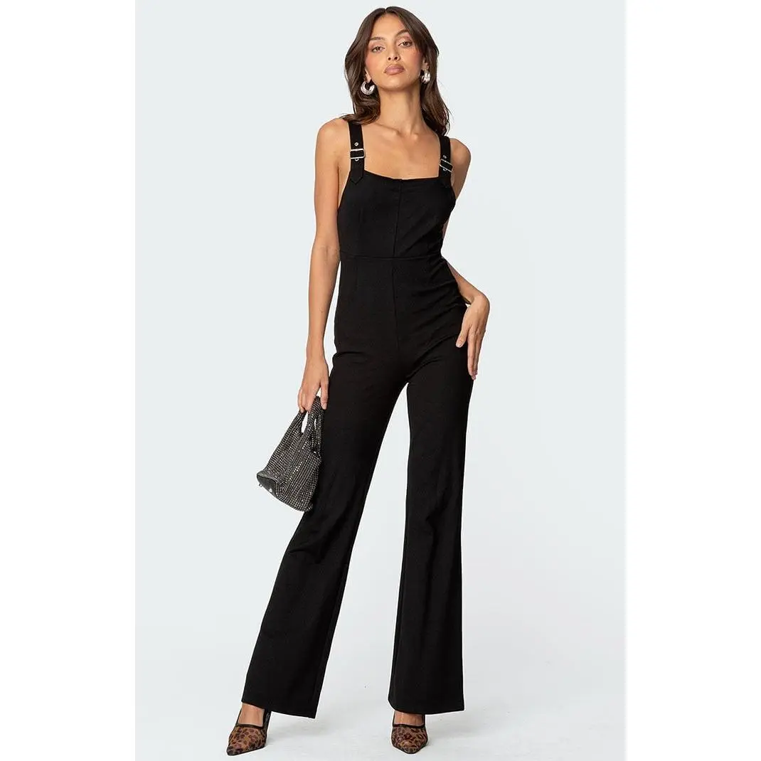 Edikted Women's Bianka Buckle Strap Jumpsuit