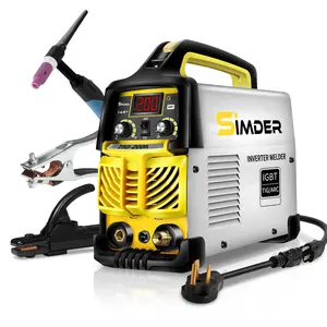 TIG Welder Machine 2in1 Lift TIG/Stick ARC Welding 140A Dual Voltage 110V/220V TIG-200A, Adjustable Post Gas Control, IGBT Inverter, Portable Welding Machine with Complete Welding Accessories for Stainless Steel, Carbon Steel, Beginners, Home DIY & Repair