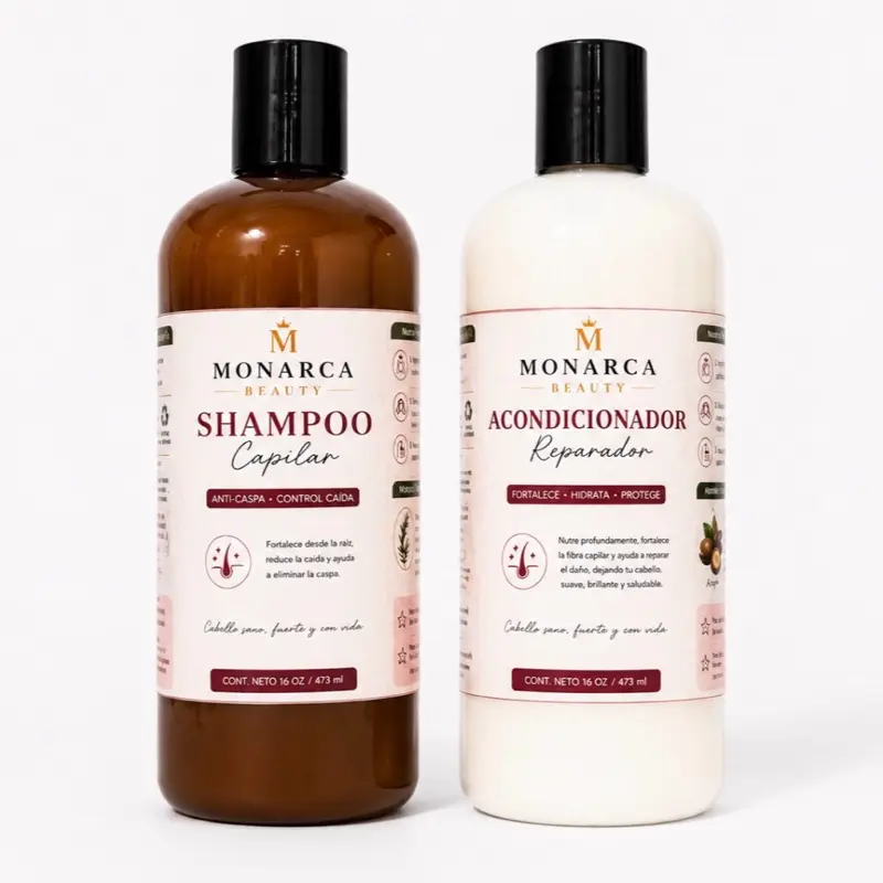 Monarca Shampoo & Conditioner Set – For Dandruff, Weak & Thinning Hair | Scalp Care for Stronger, Healthier Hair piezas shampoo