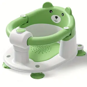 Bath Seat For Babies 6 Months & Up, Bath Seats For Babies Sitting Up, Non-Slip Infant Bath Tub Chair With 4 Suction Cups & Soft Cushion For Shower, Compact Bathtub Seat