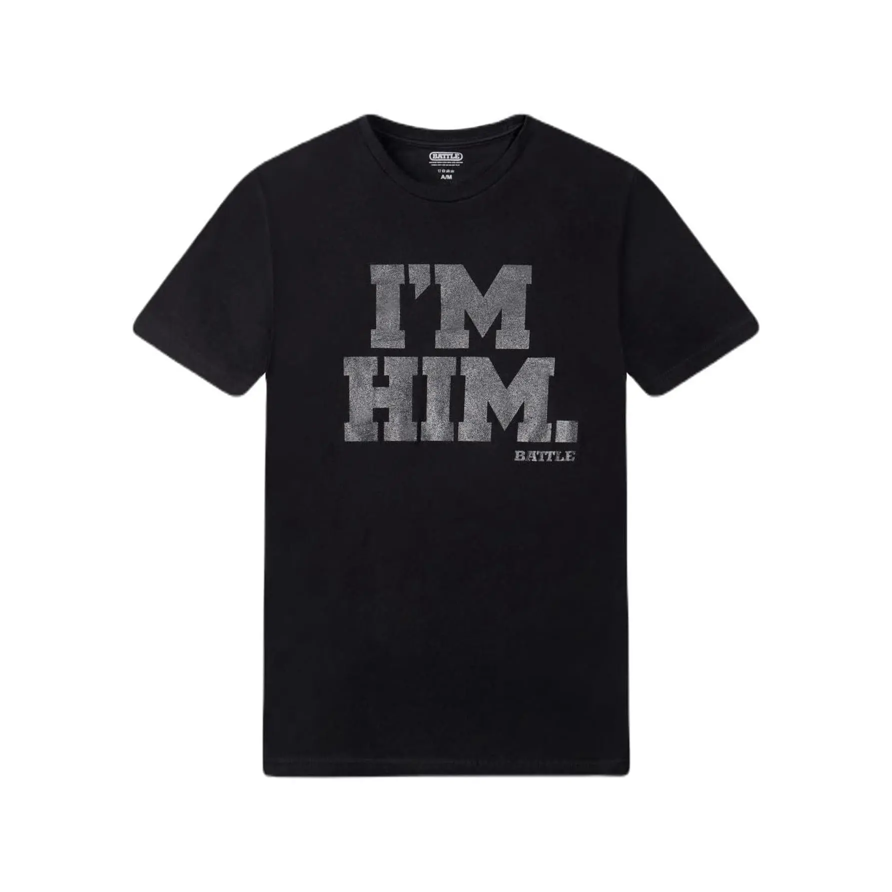 Unisex Adult "I'm HIM" Battle Sports T-Shirt - 100% Cotton Print Tee Suitable for Adults & & - Casual Athletic Wear for Gym, Training, Everyday Outfits - Machine Washable Classic Fit