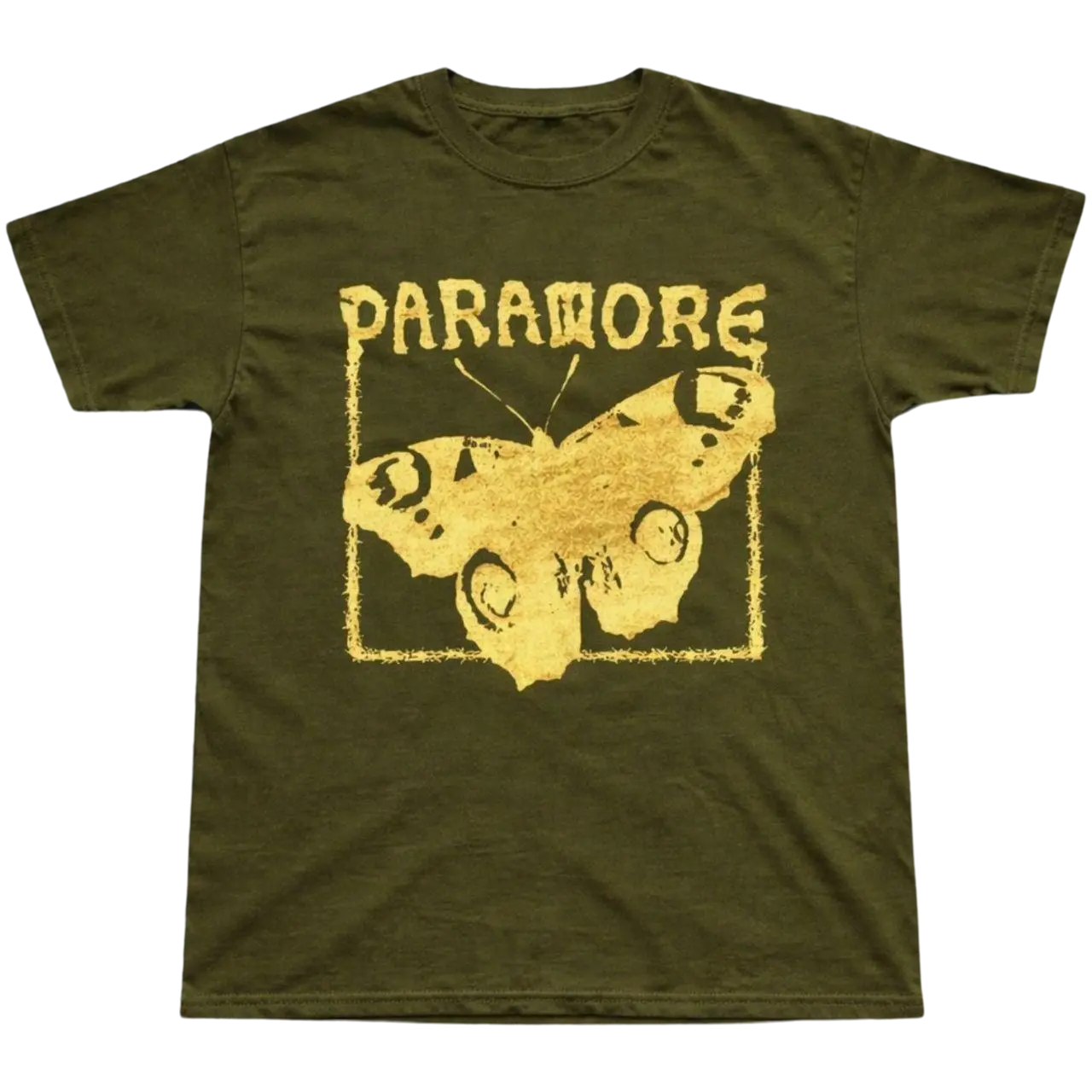 Paramore Butterfly T-Shirt, Vintage Band Graphic Tee, Emo Rock Aesthetic Shirt, Alternative Music Fan Tee, Grunge Y2K Gift for Men Women