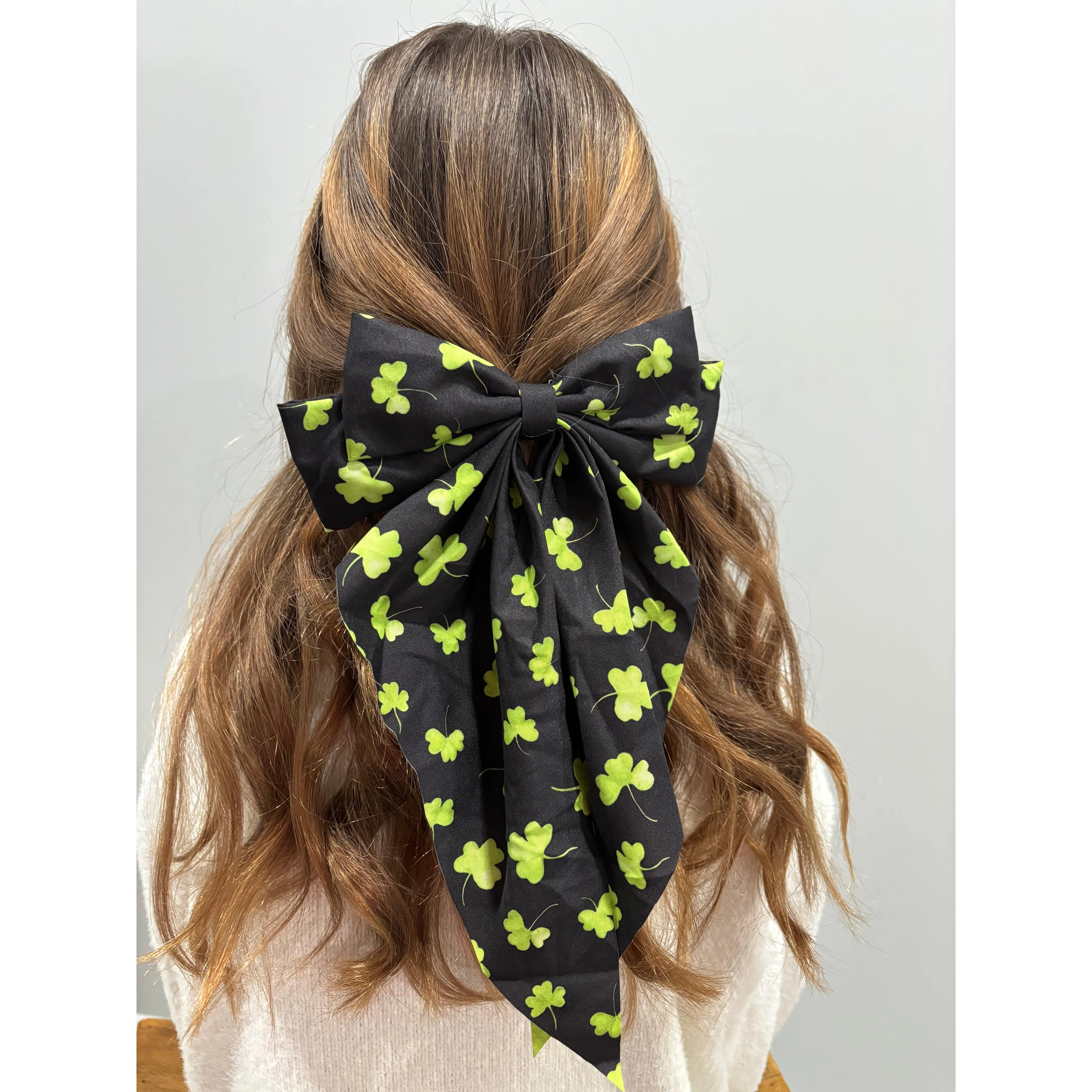 St Patricks Irish hair bow clip