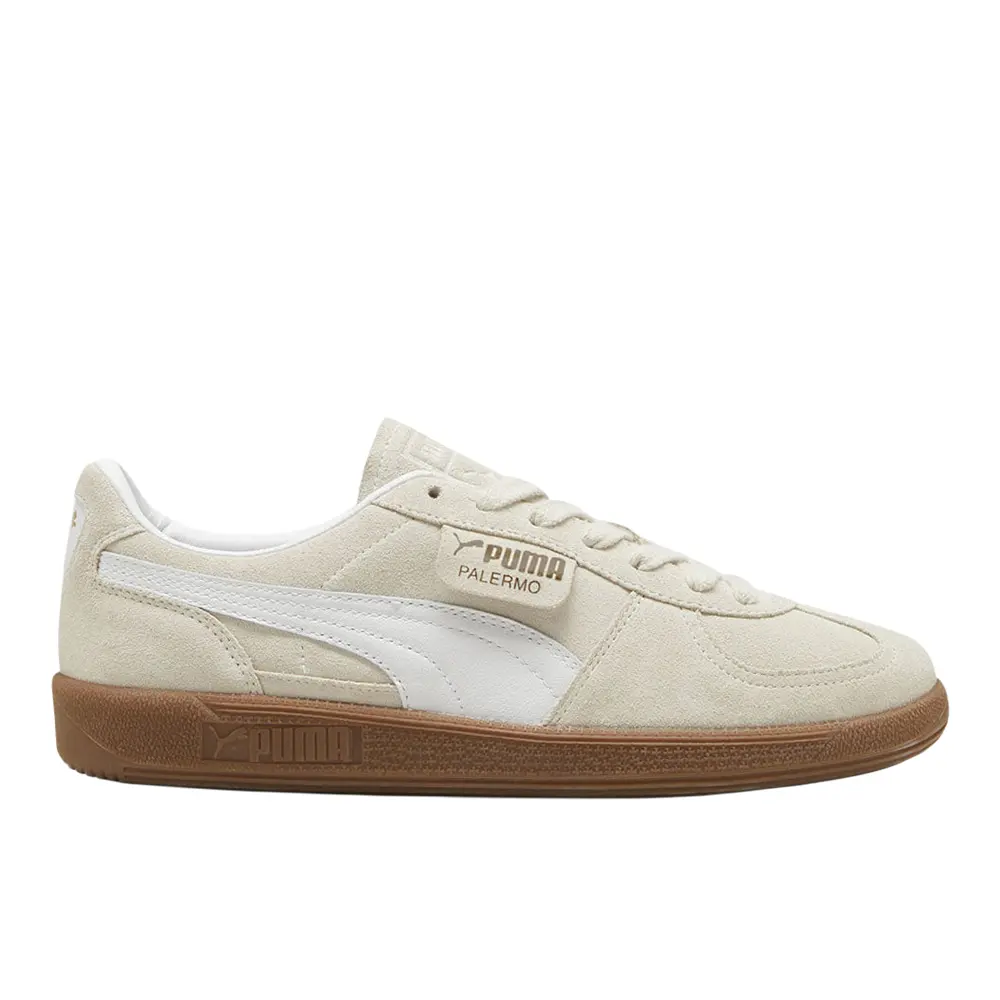 PUMA Mens Palermo Lace Up Sneakers Shoes Casual - Beige