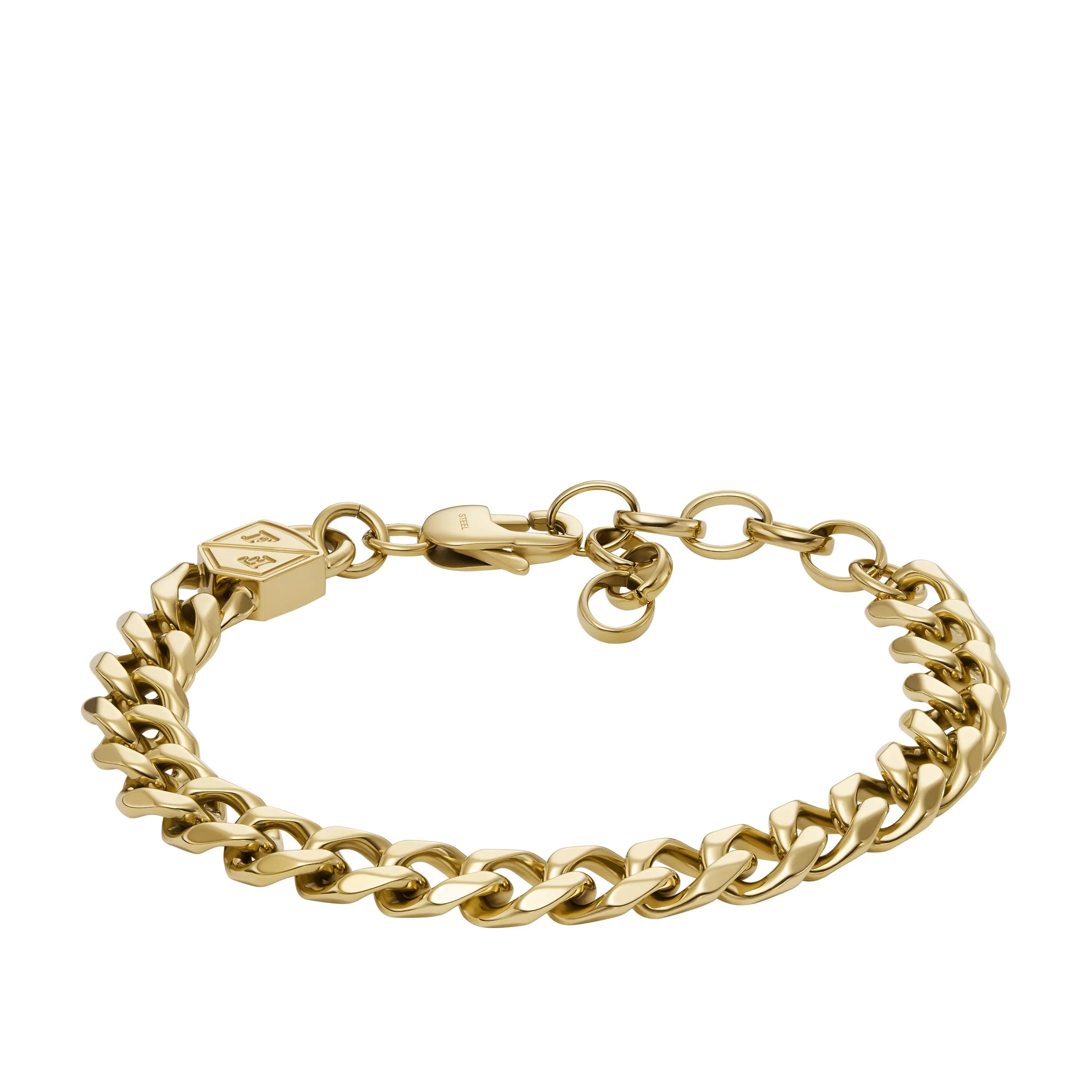 Fossil Men's Ellis Core Chains Gold-Tone Stainless Steel Chain Bracelet