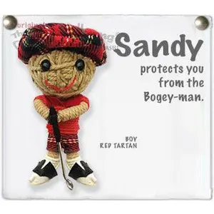 Sandy (Boy) the Golfer String Doll Keychain - Bag Charm